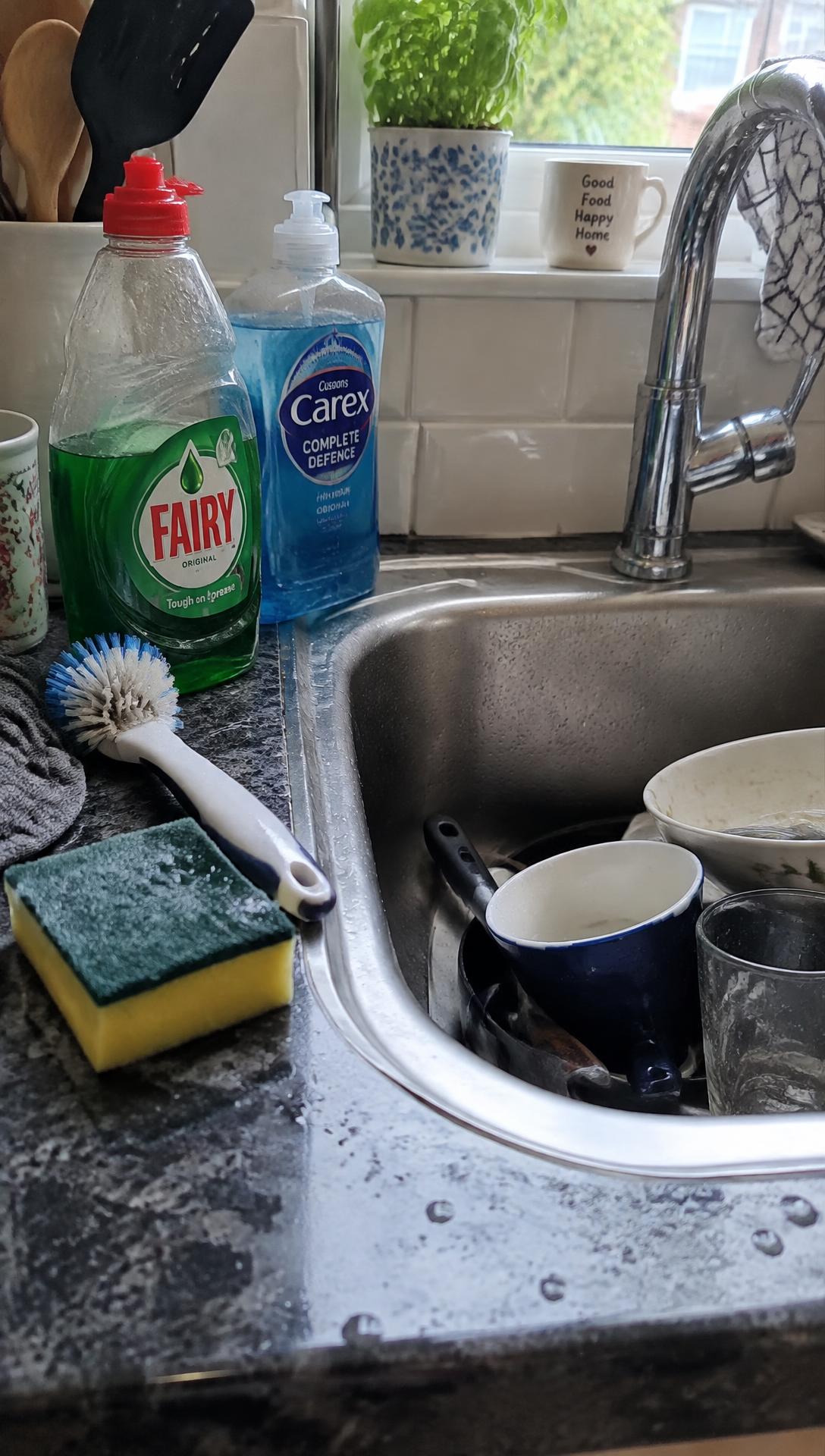 Sink area is always wet and messy