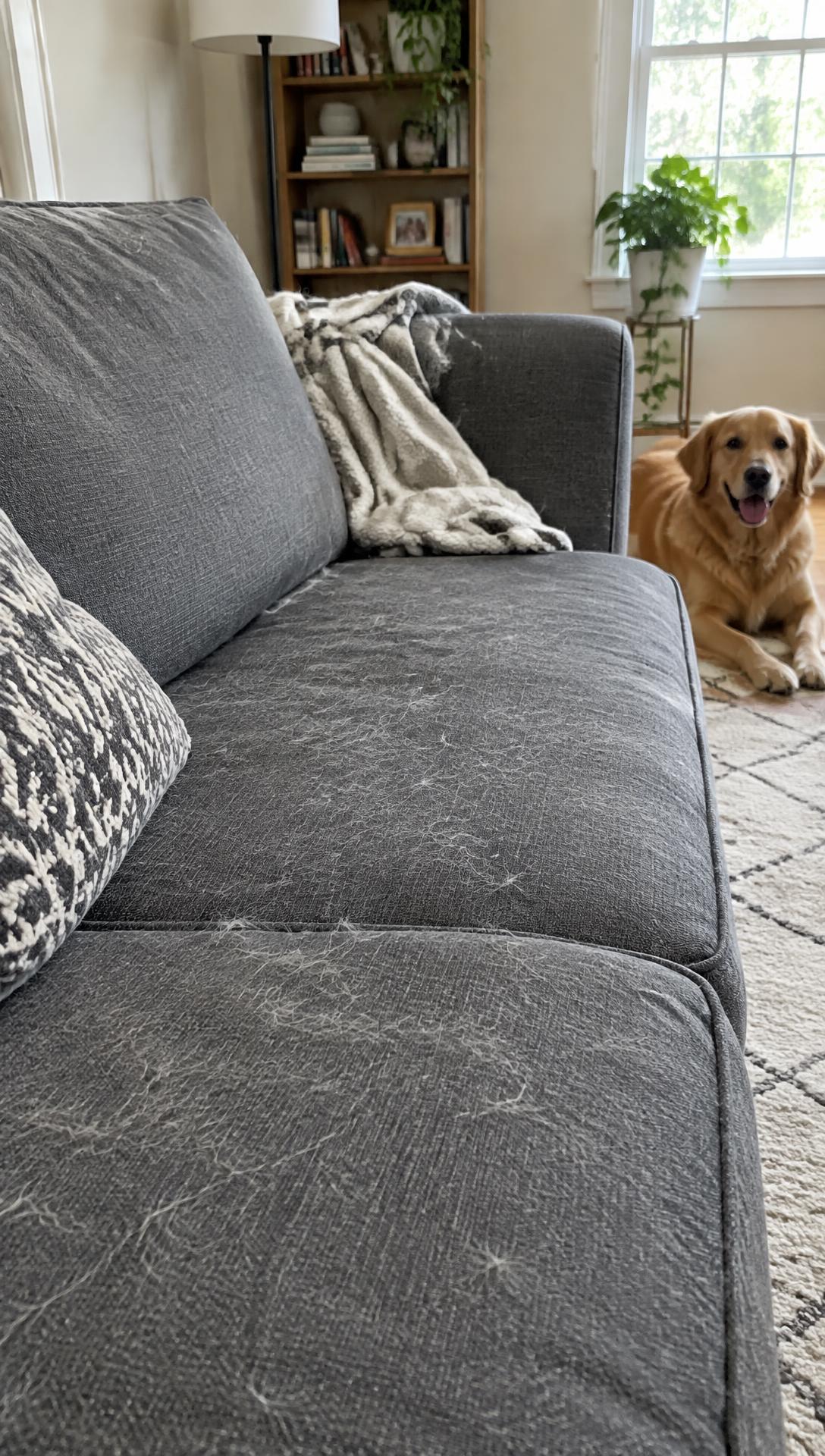 Pet hair on every surface